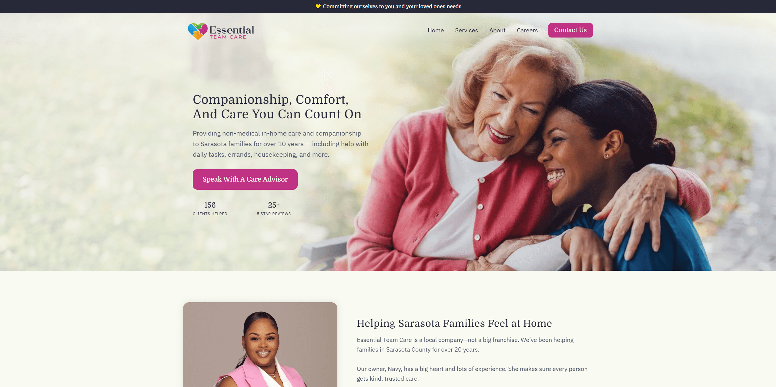 Home health care website