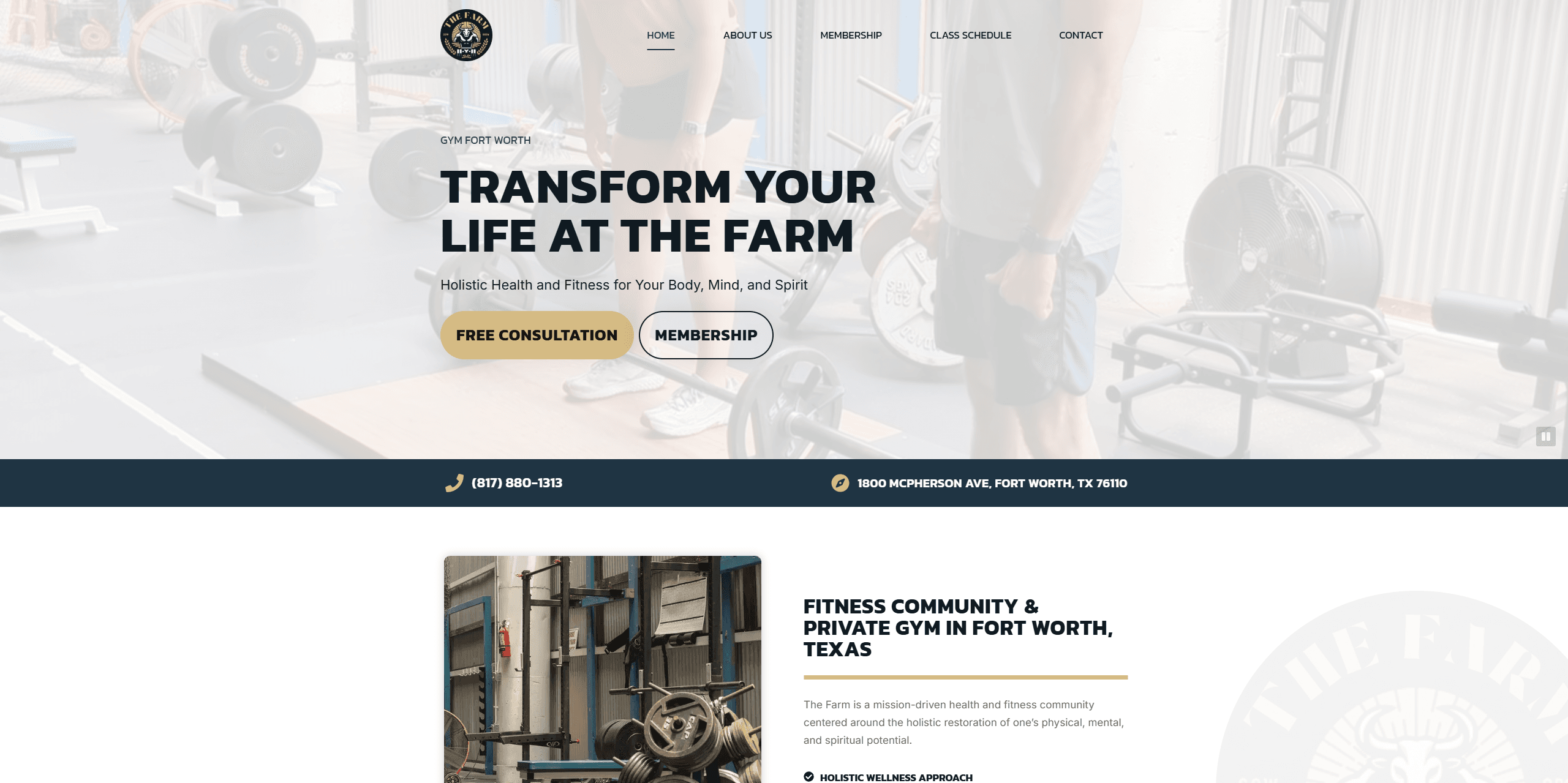 Gym website